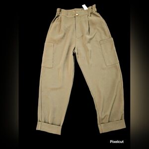 Zara khaki cargo pants